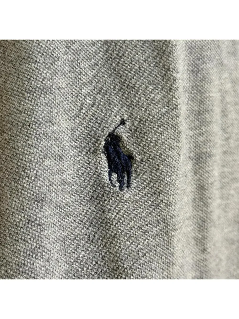 🐎 Classic Polo Ralph Lauren Gray Pony Polo Shirt XL Minimalist Preppy